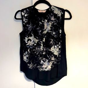 Rebecca Taylor silk sleeveless blouse, size 0